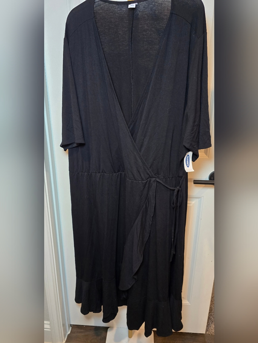 Old Navy 4X Plus Black Dress New With Tags Faux Wrap
